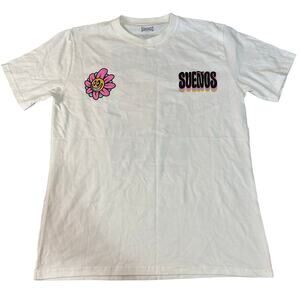 SUEÑOS Men's El Festival Latino Grant Park T-Shirt Size L In White